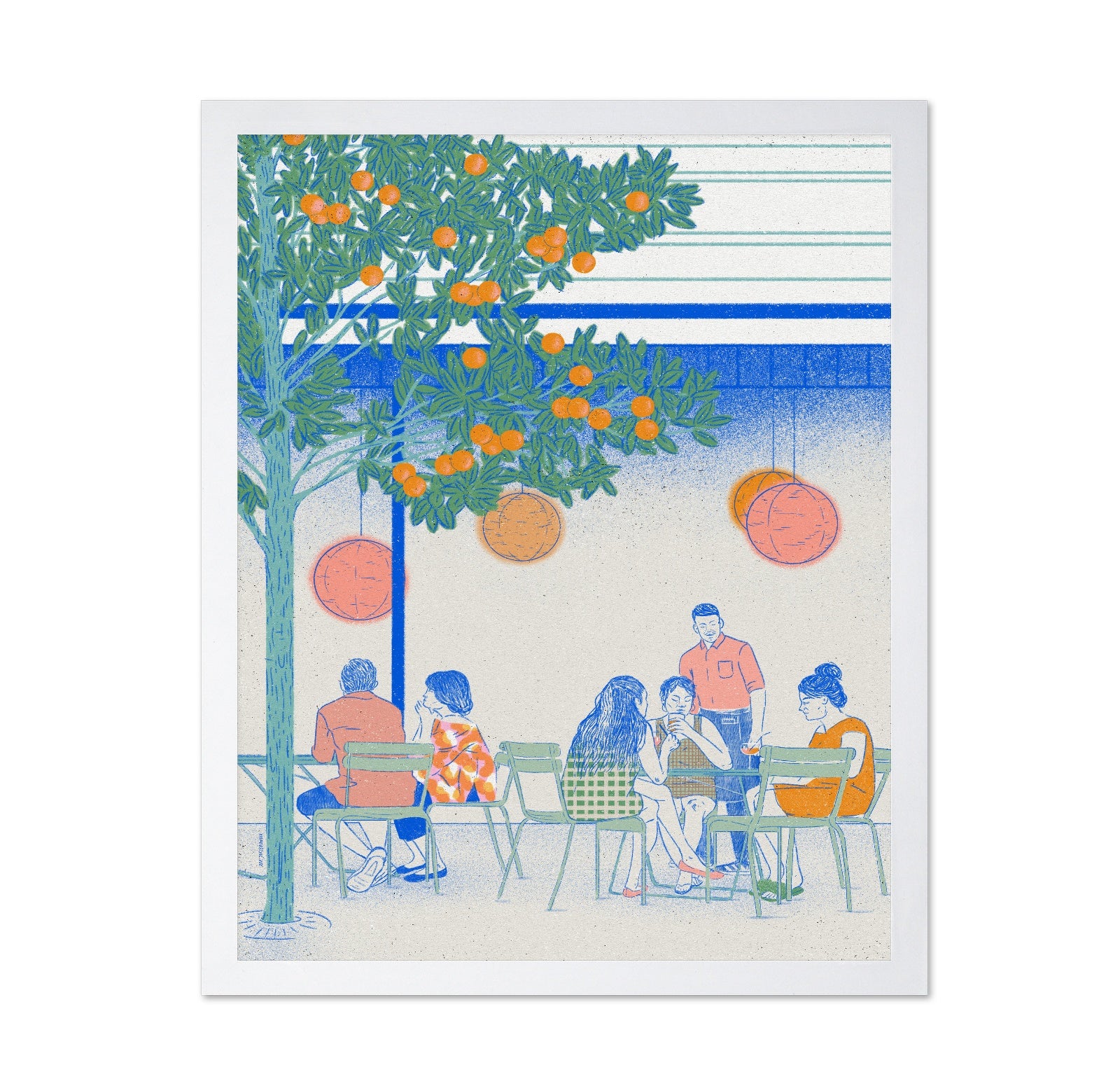 Cafe Under Orange Tree