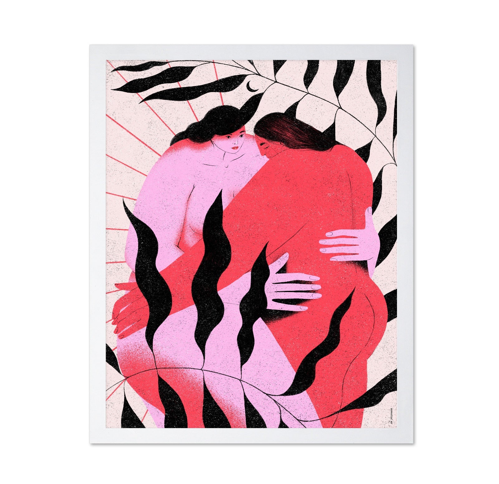 Women Embracing Portrait