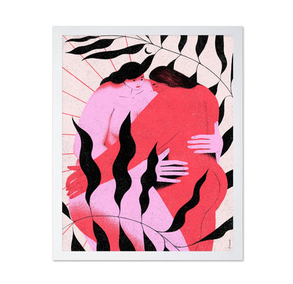 Women Embracing Portrait