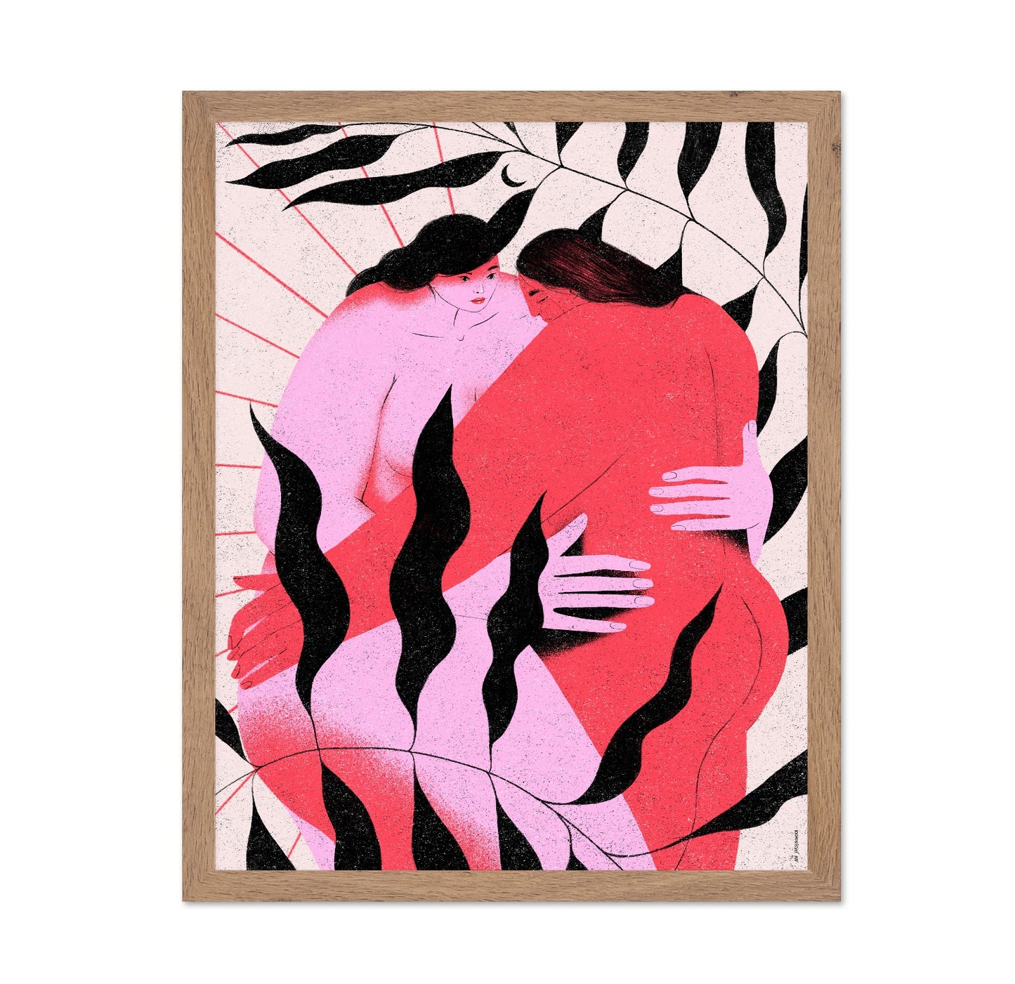 Women Embracing Portrait