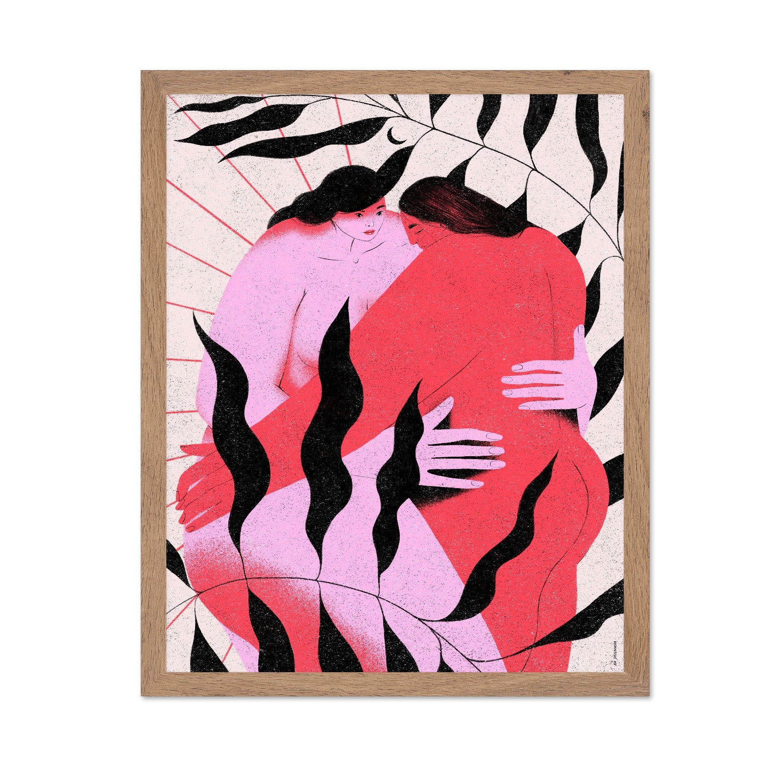 Women Embracing Portrait