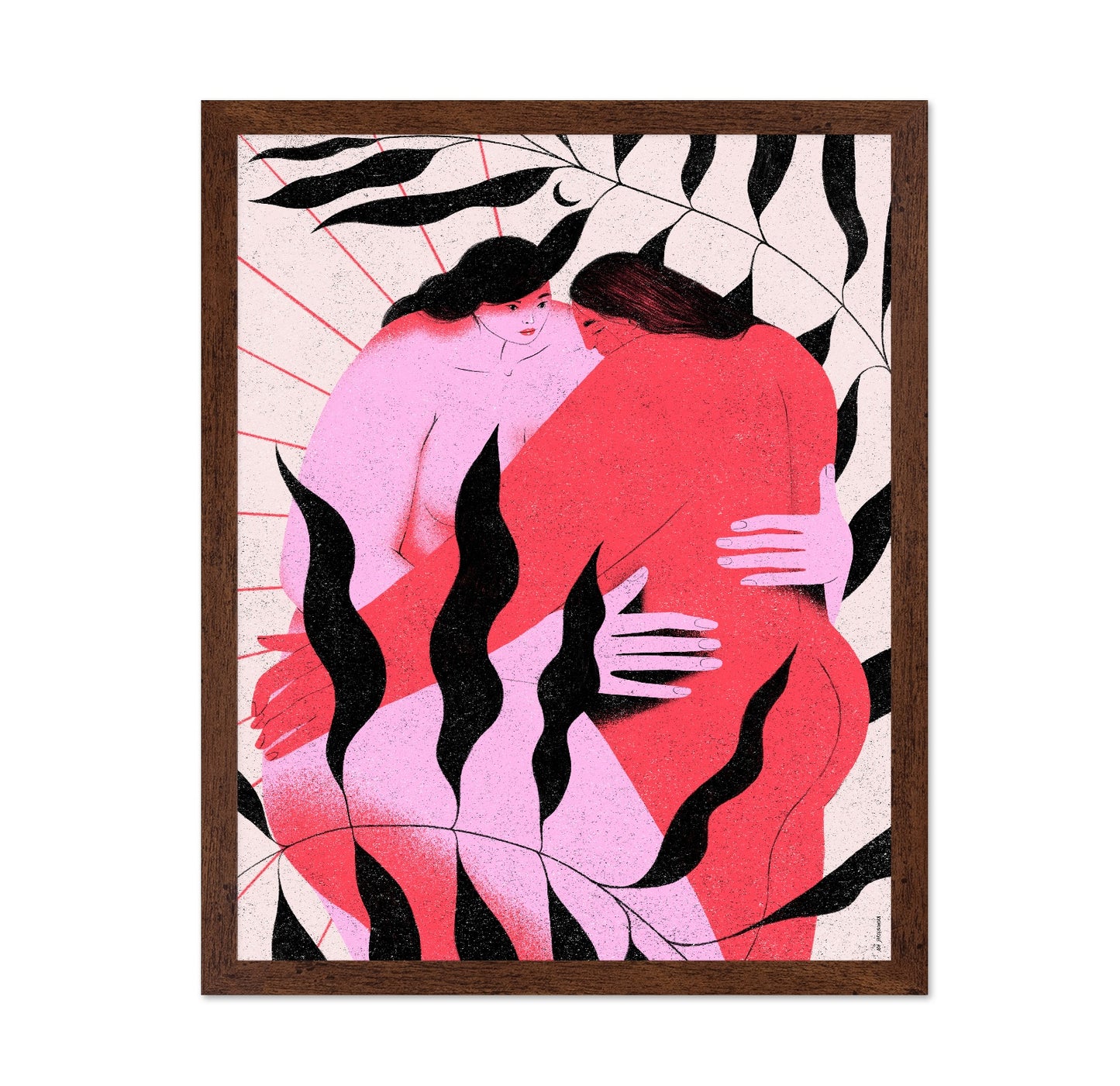 Women Embracing Portrait