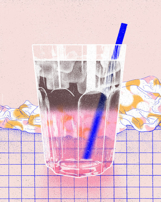 Pink Drink Glass