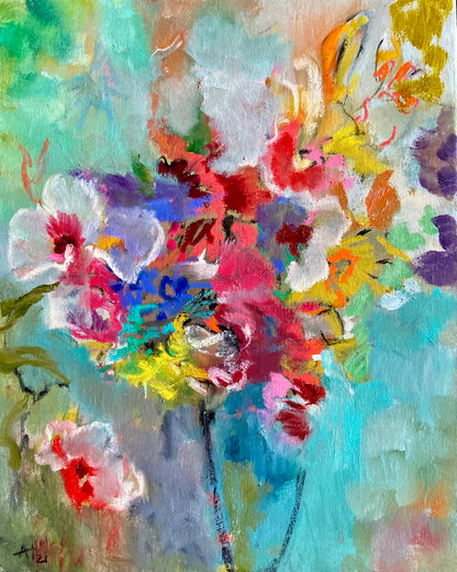 Colorful Flower Burst