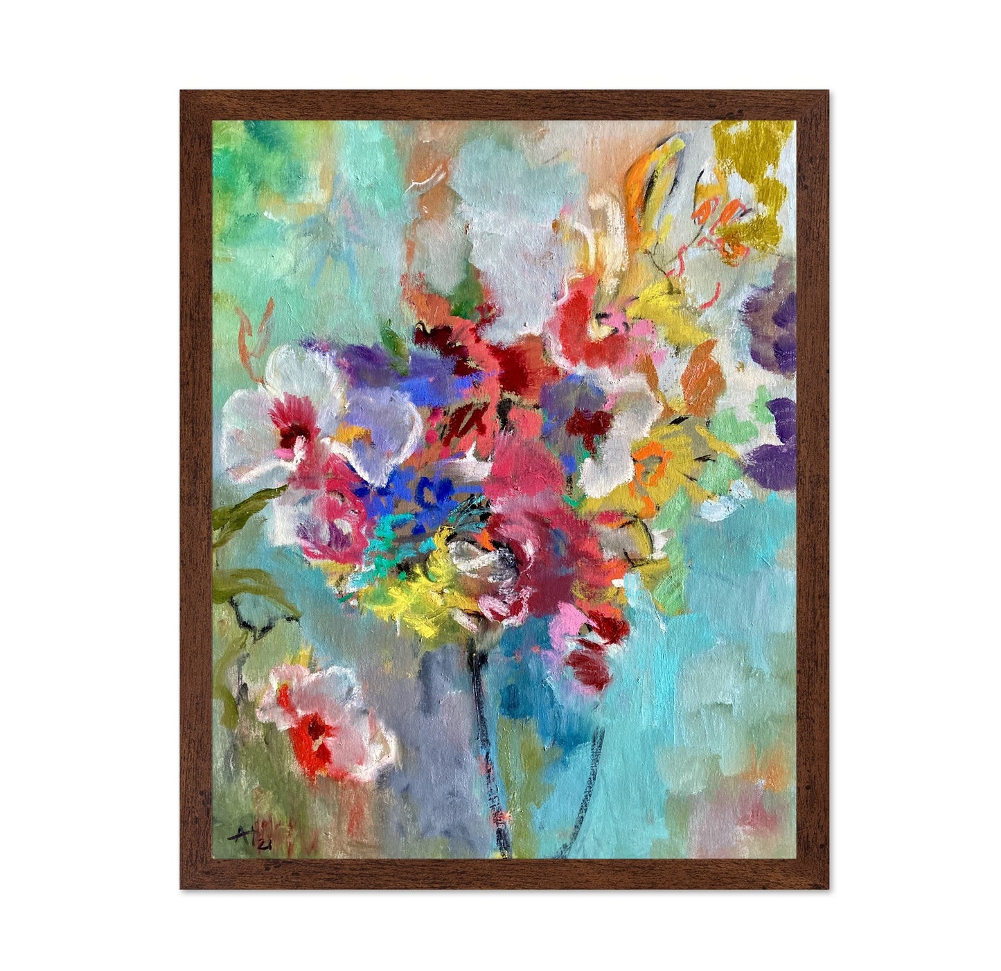 Colorful Flower Burst