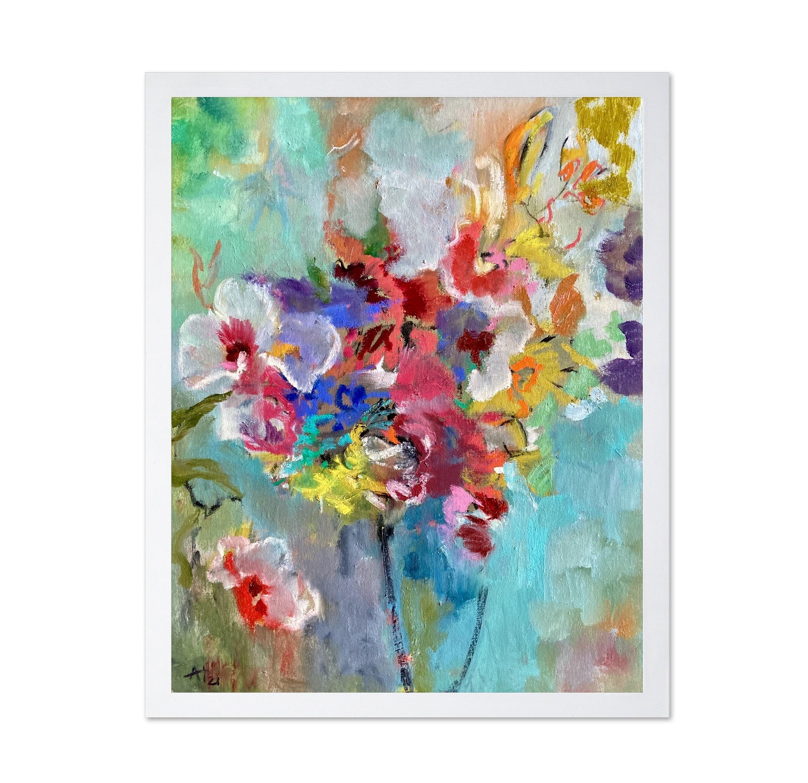 Colorful Flower Burst