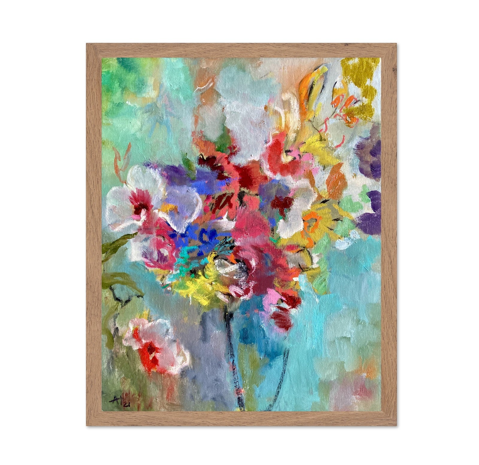Colorful Flower Burst