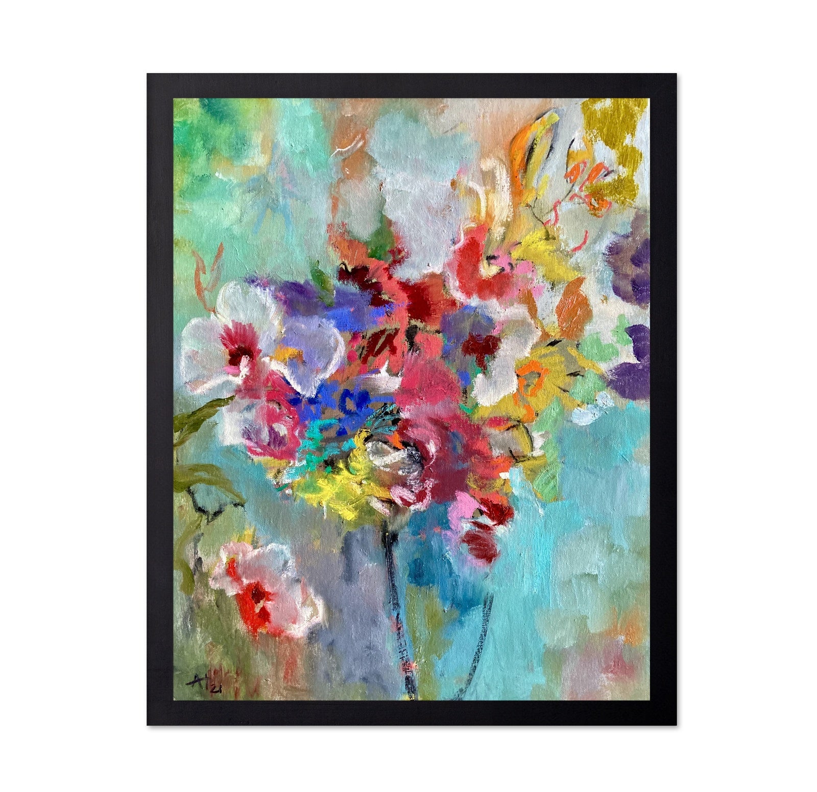 Colorful Flower Burst
