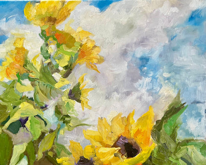 Bright Sunflower Sky