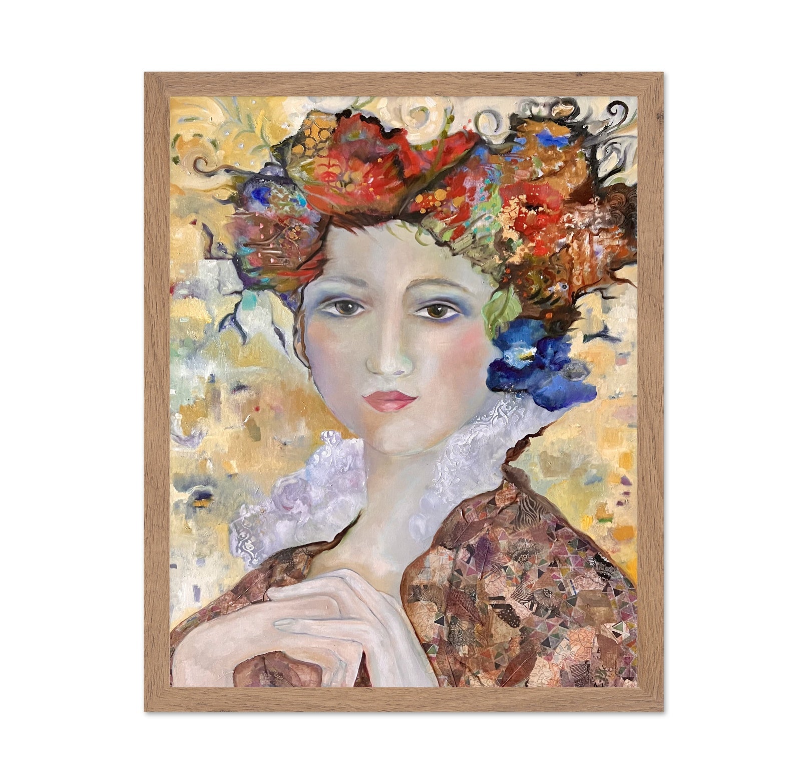 Golden Floral Muse