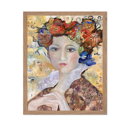 Golden Floral Muse