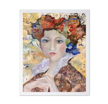 Golden Floral Muse