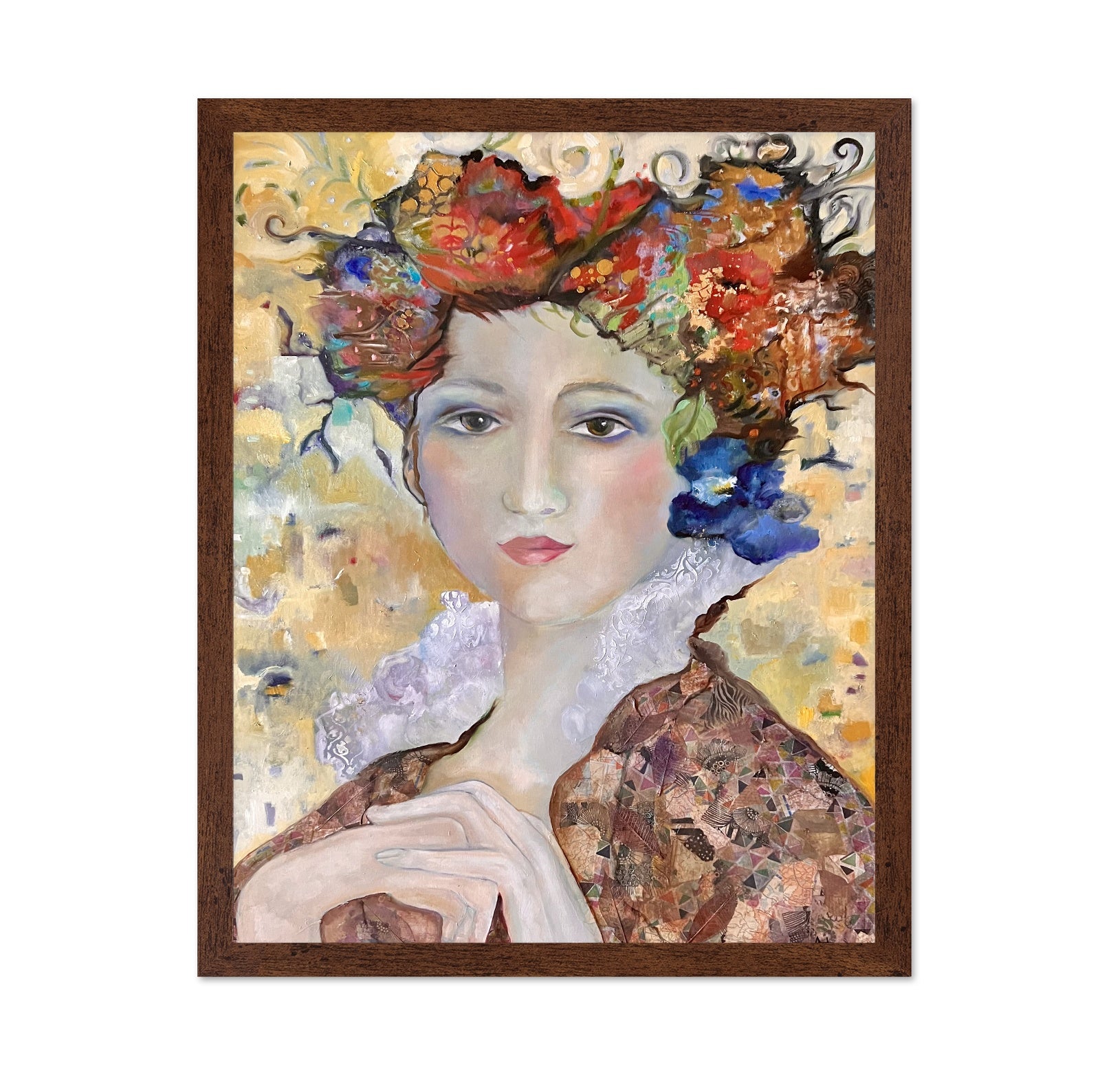 Golden Floral Muse