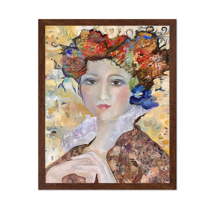 Golden Floral Muse