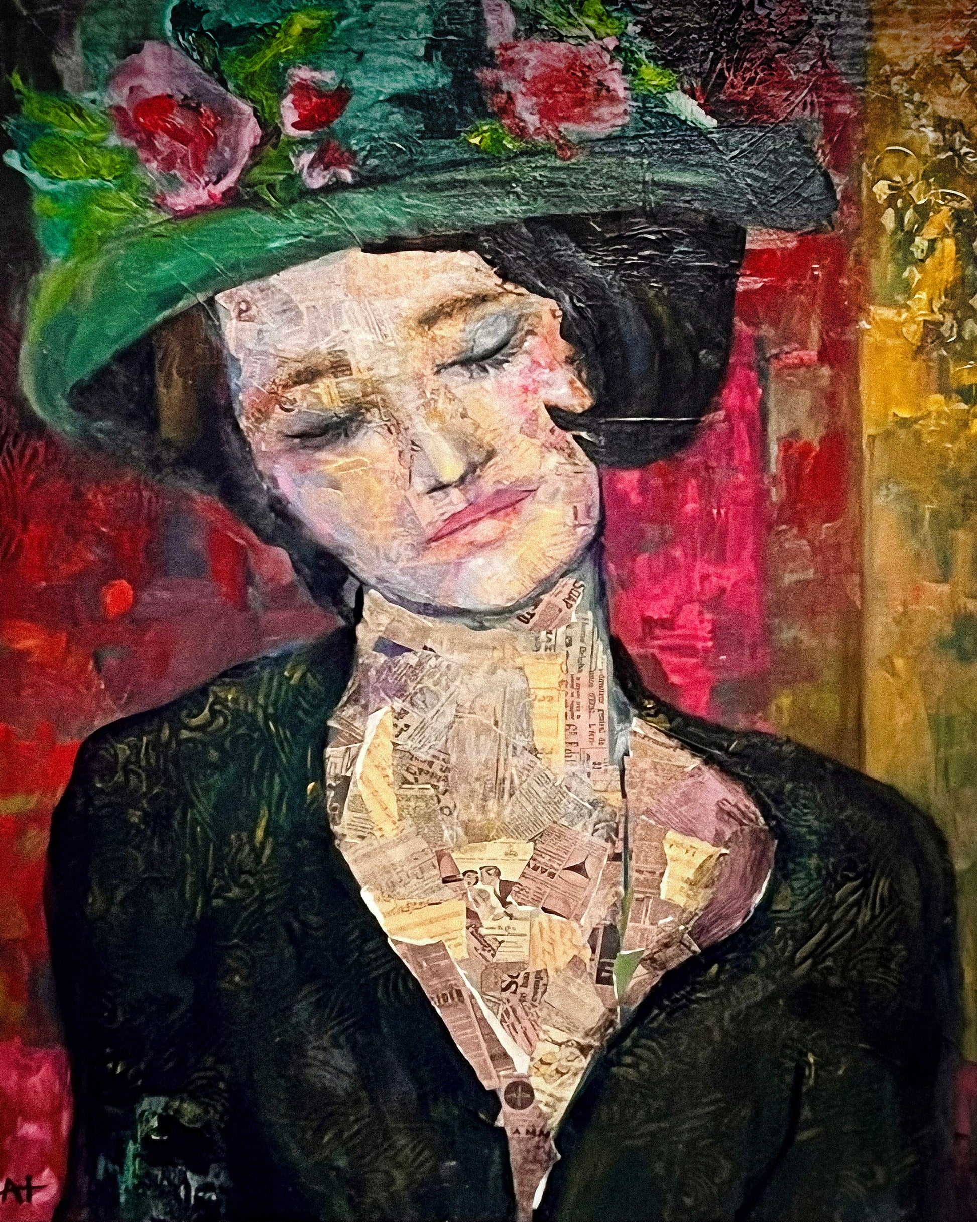 Vintage Floral Portrait No2