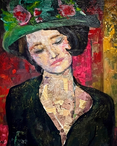 Vintage Floral Portrait No2
