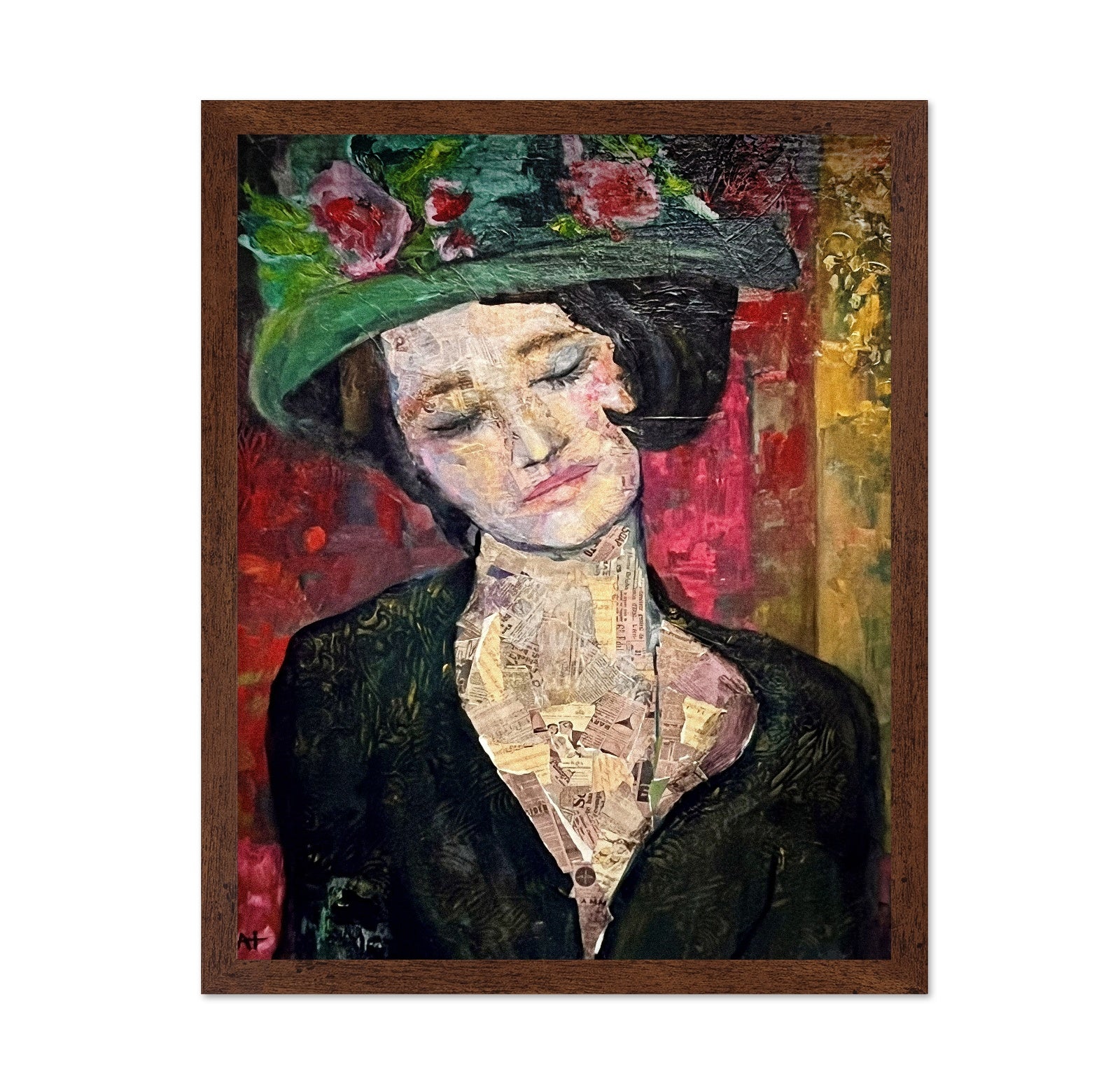 Vintage Floral Portrait No2