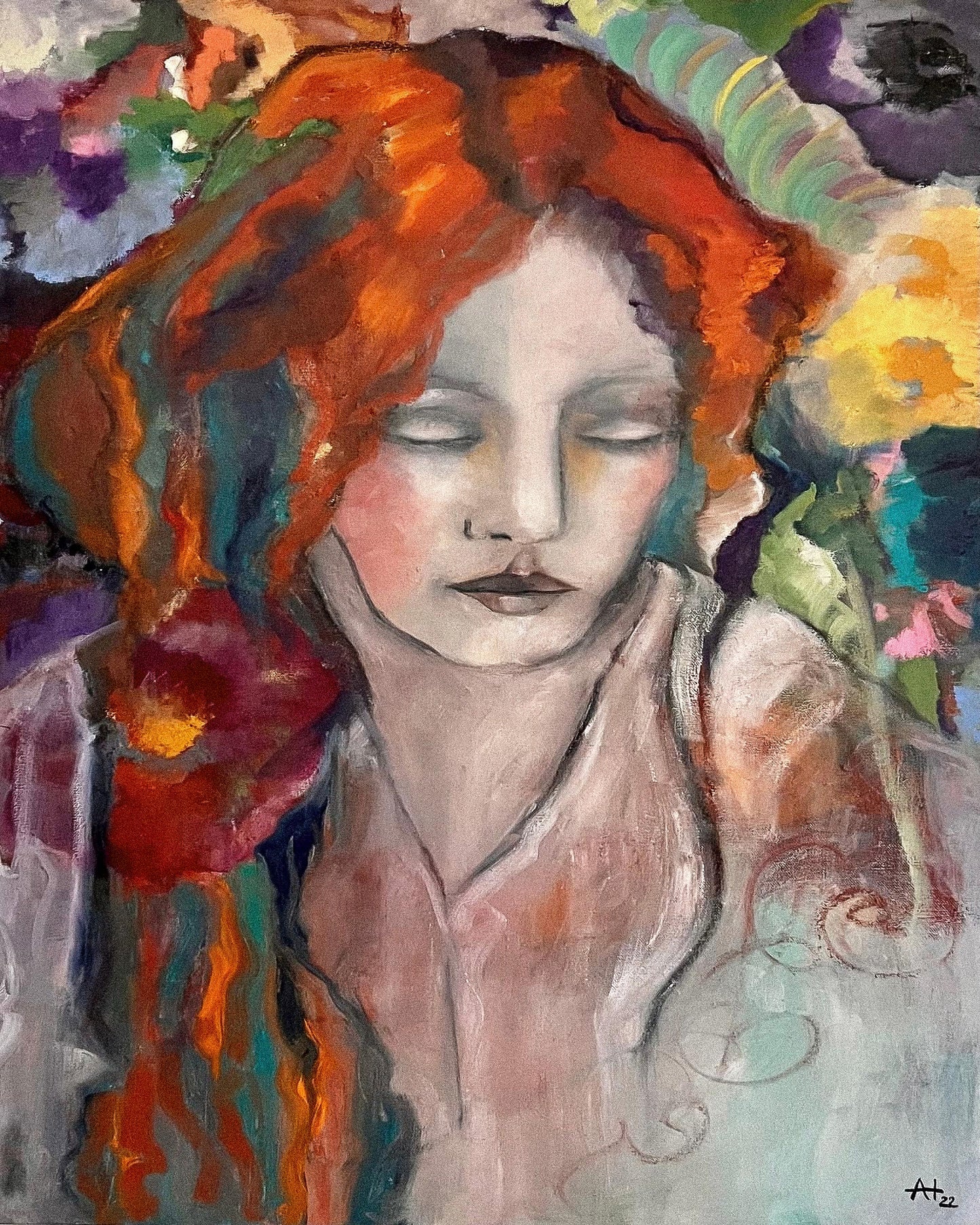 Serene Painted Muse