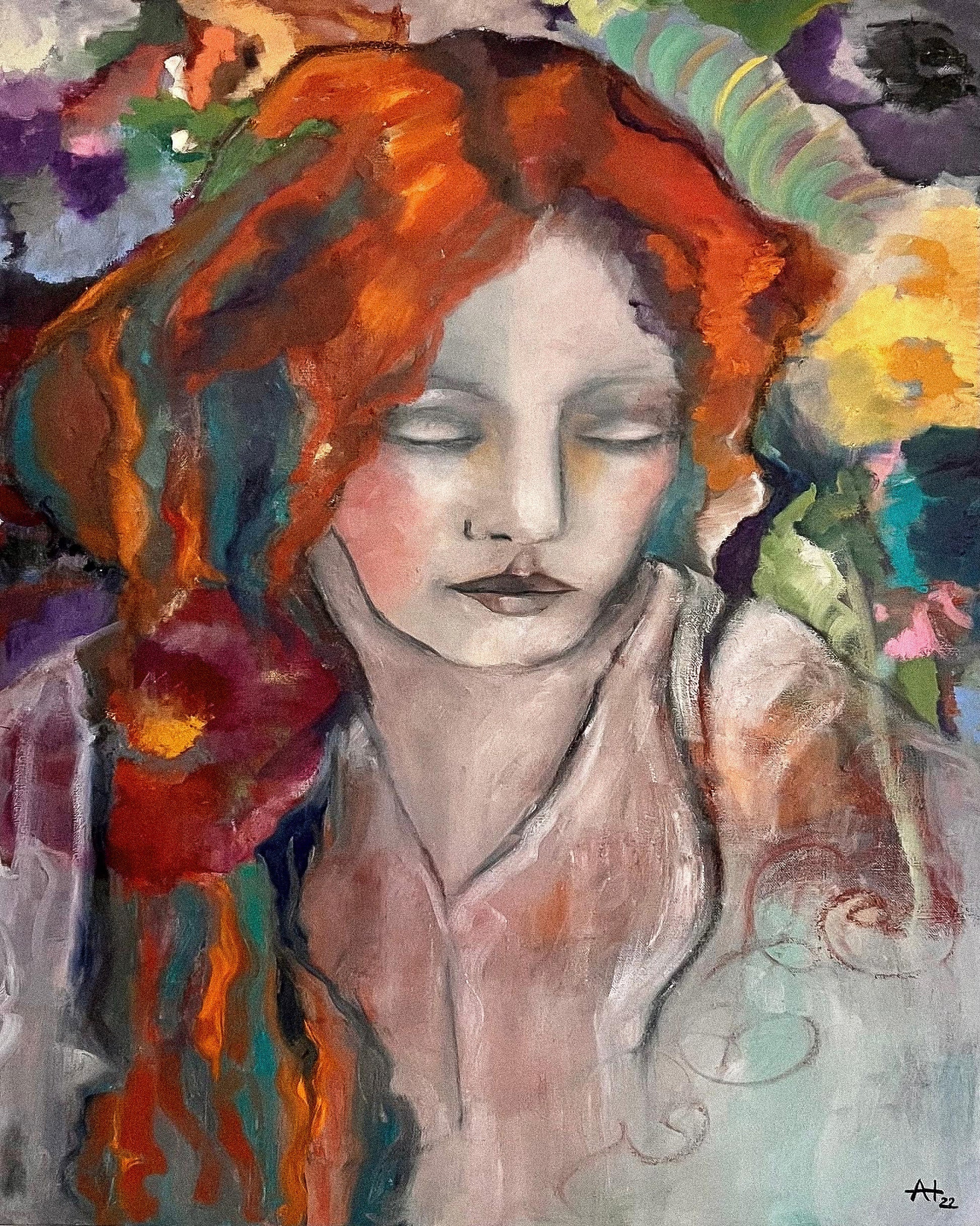 Serene Painted Muse