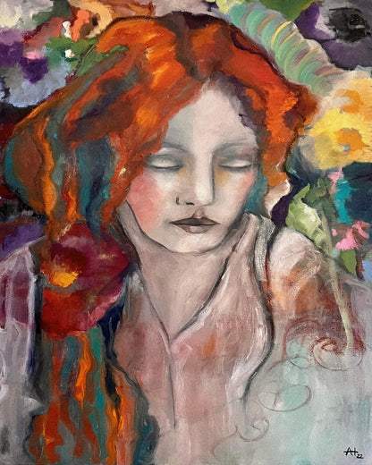 Serene Painted Muse