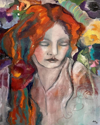 Serene Painted Muse