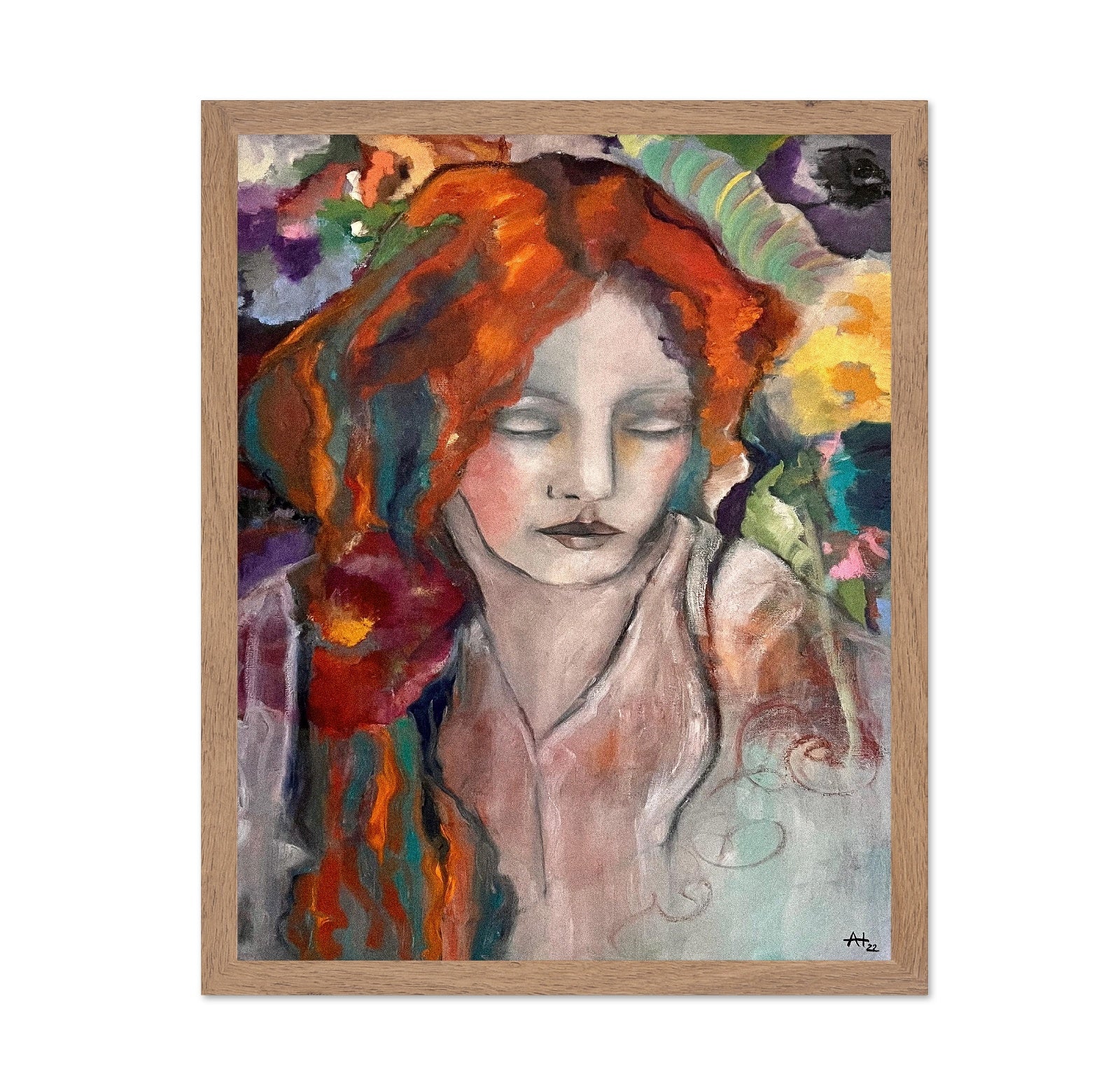 Serene Painted Muse