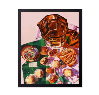 Coffee Pot and Pastry Still Life