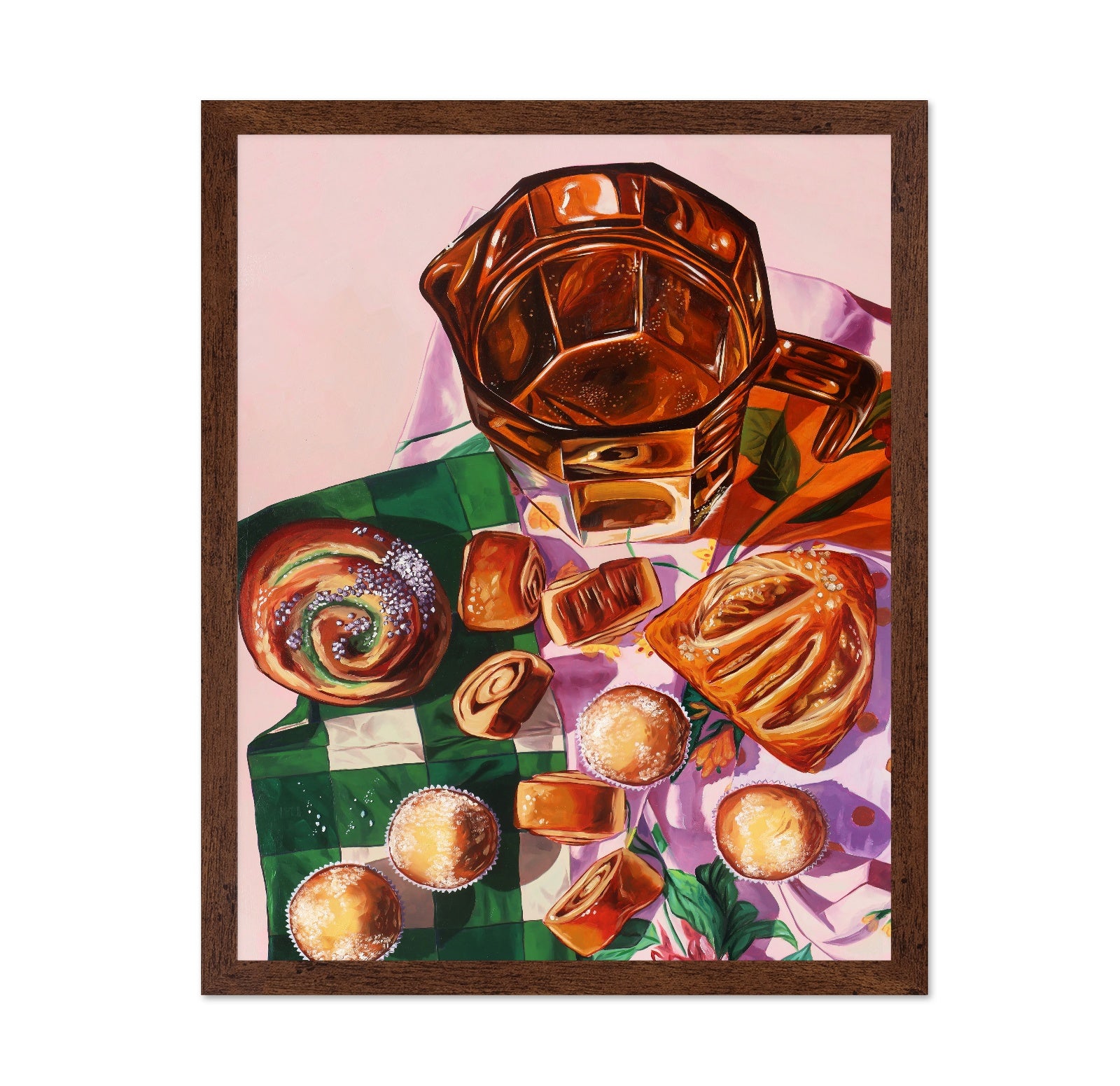 Coffee Pot and Pastry Still Life
