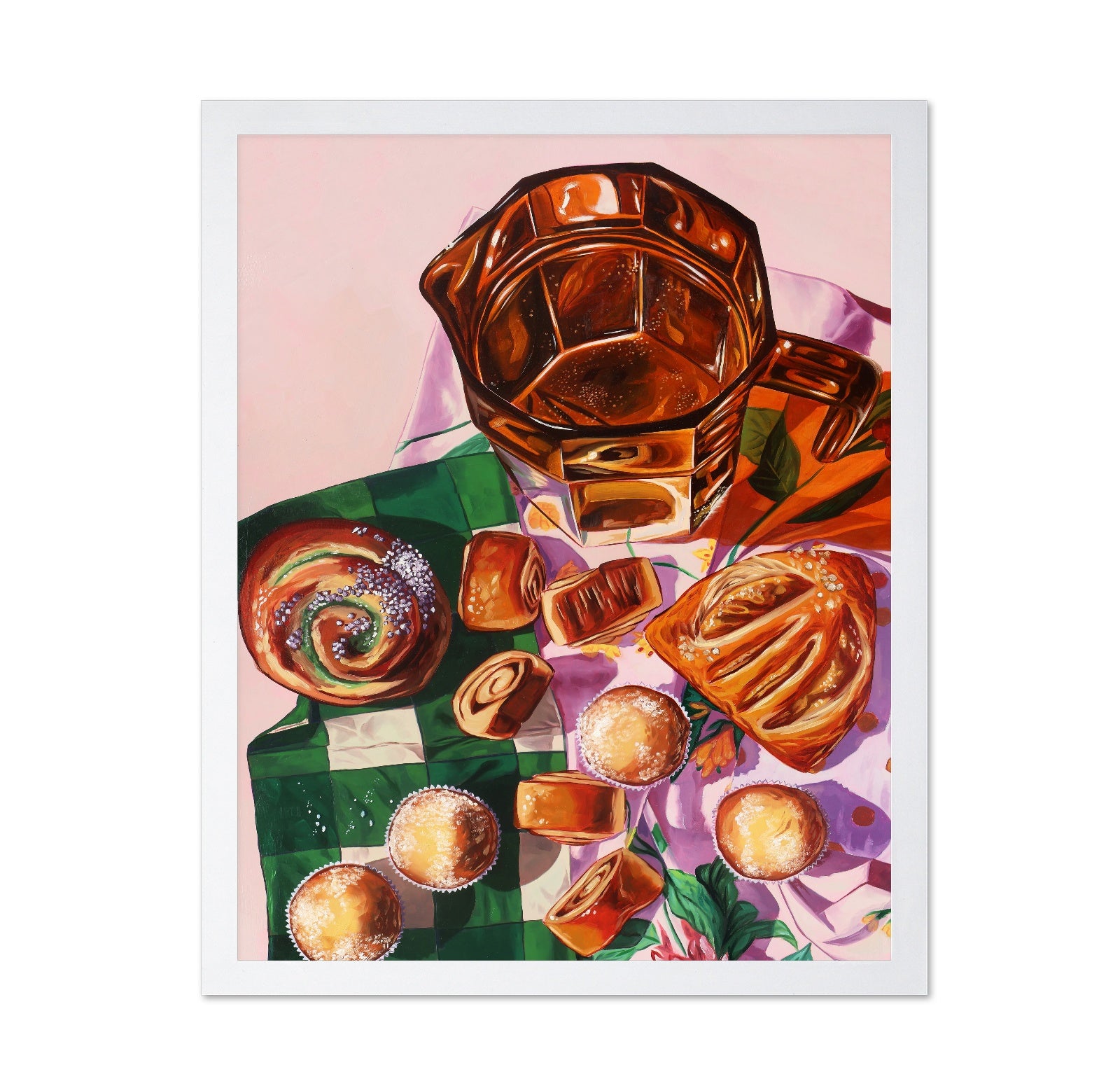 Coffee Pot and Pastry Still Life