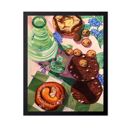 Pastry and Green Bottle Still Life