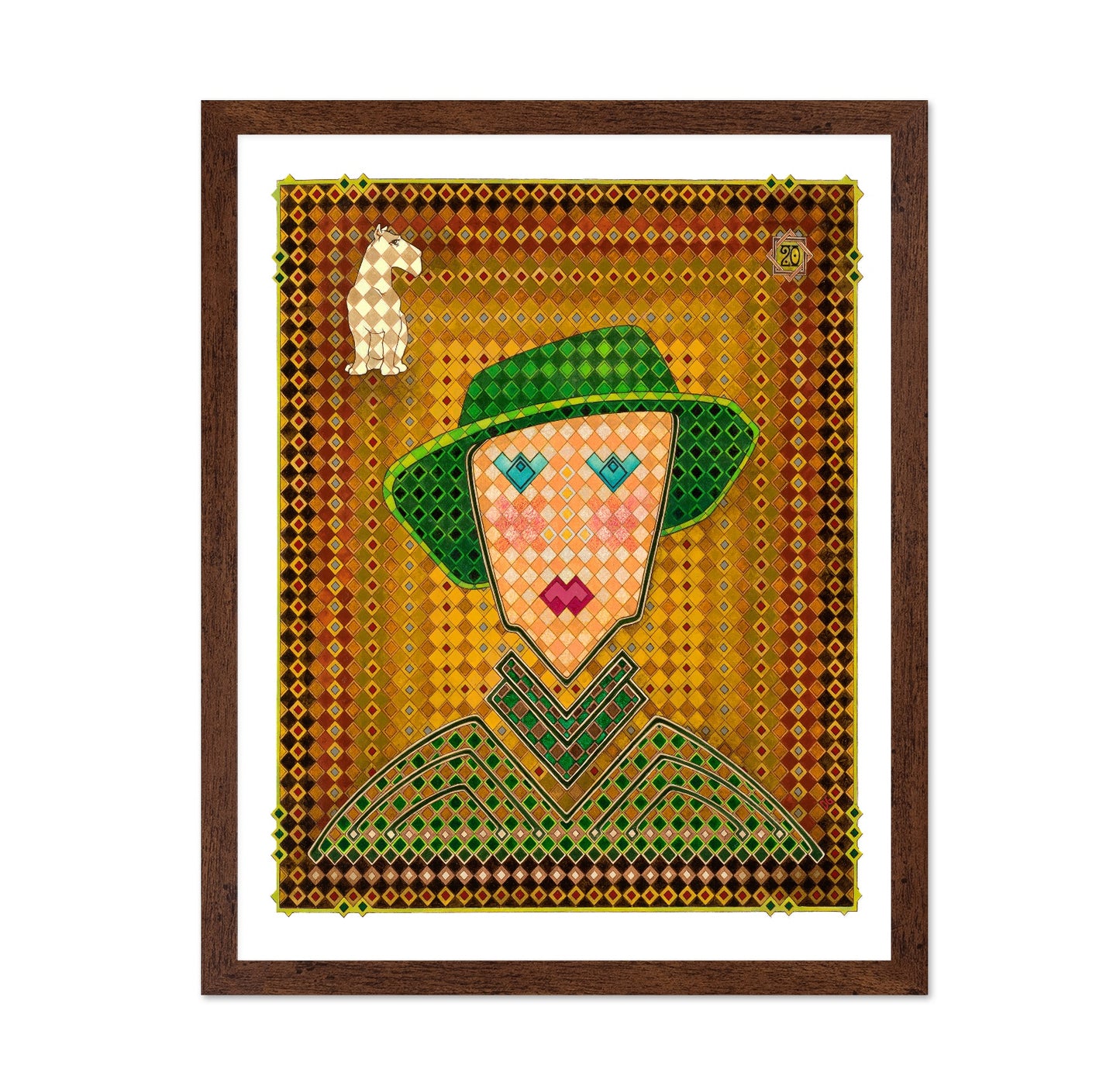 Geometric Lady Portrait