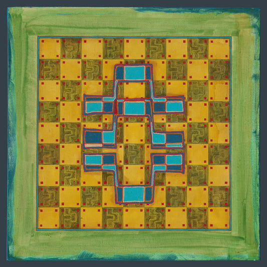 Geometric Cross Pattern
