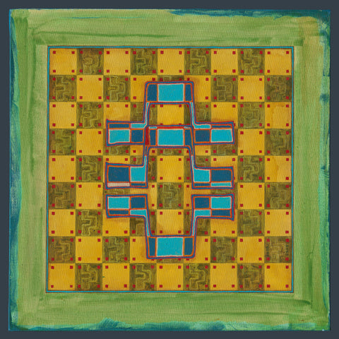 Geometric Cross Pattern