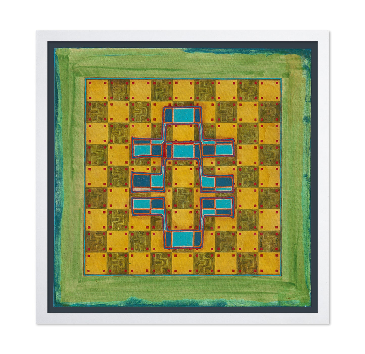 Geometric Cross Pattern