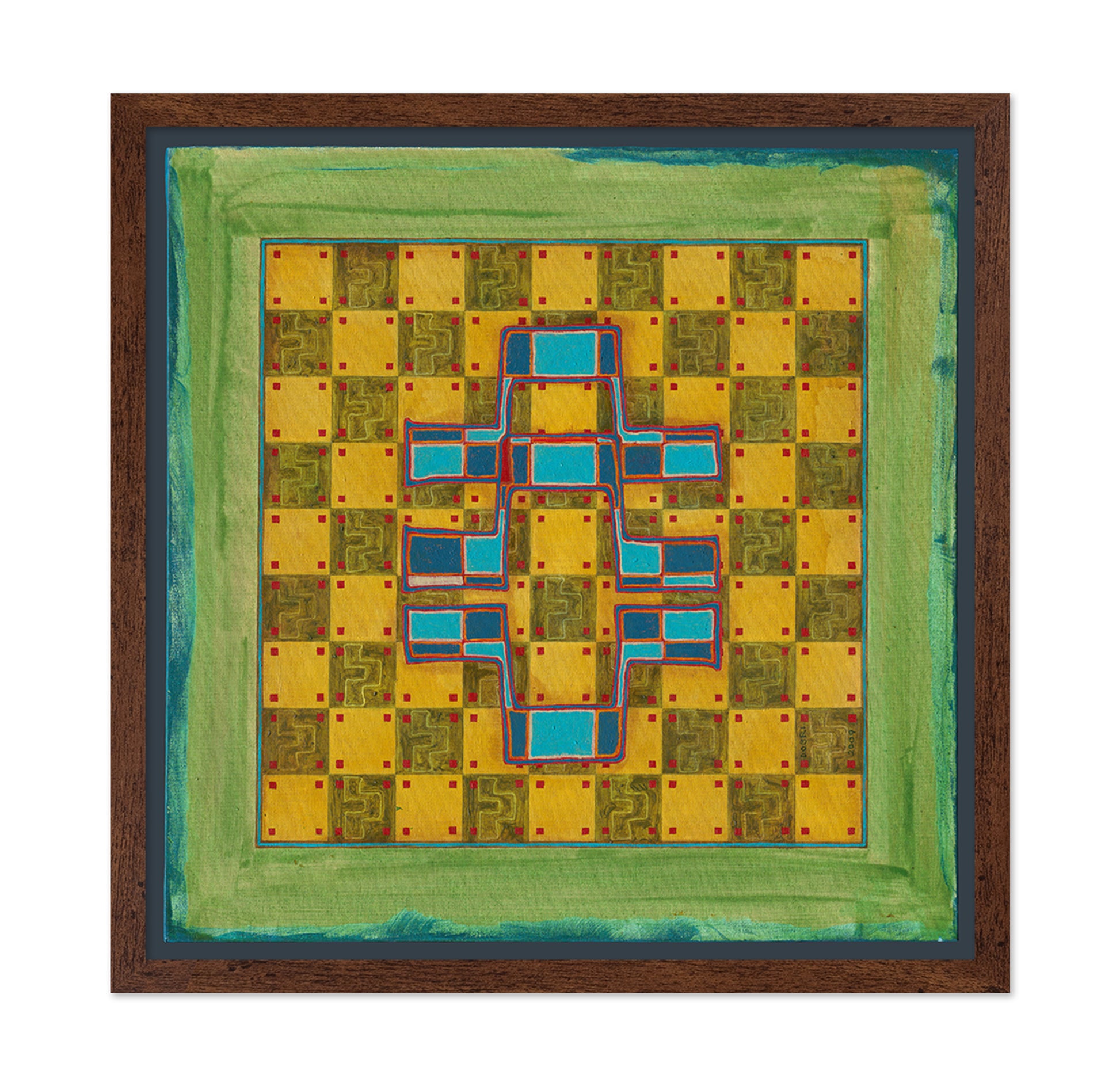 Geometric Cross Pattern