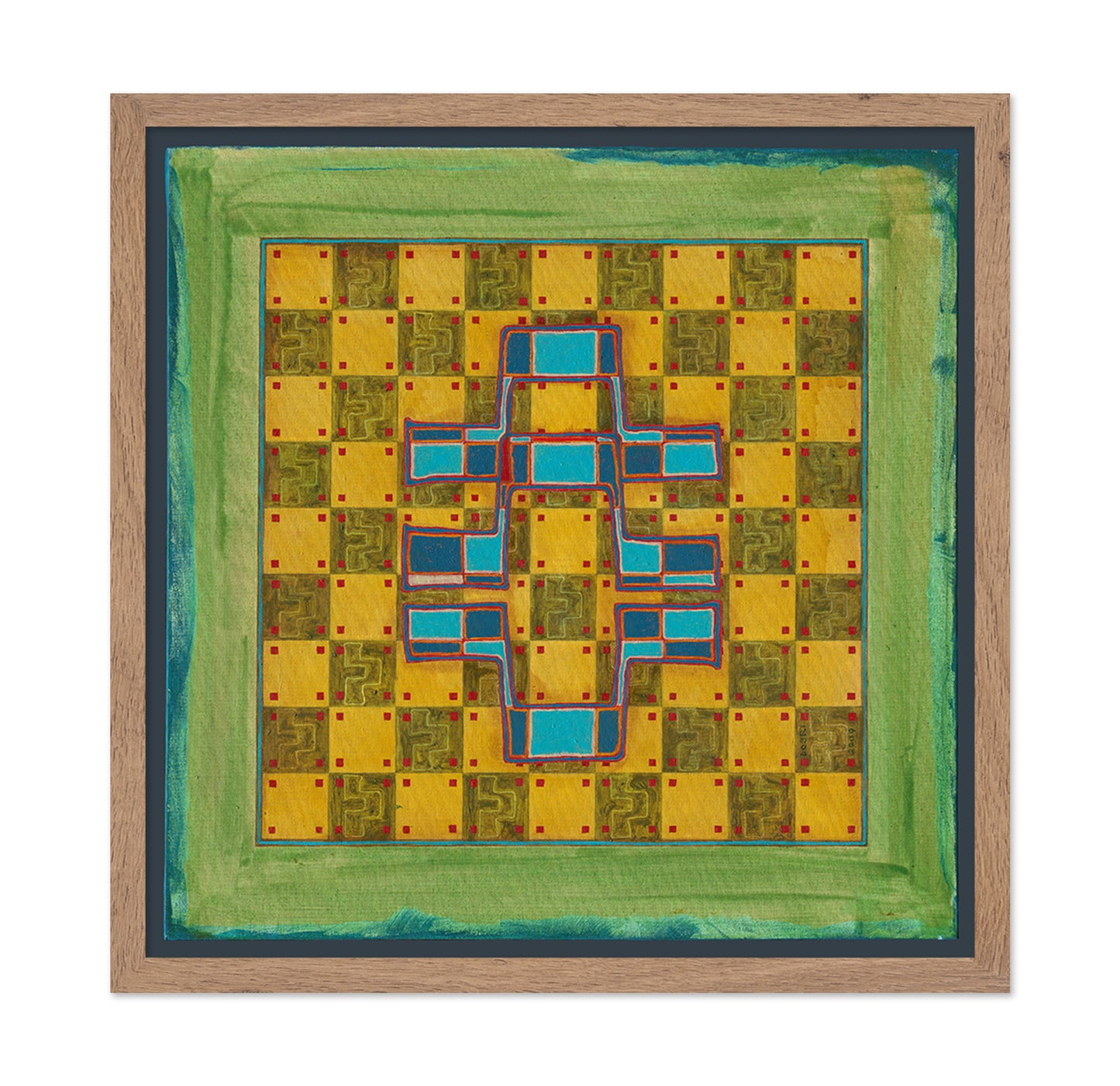 Geometric Cross Pattern