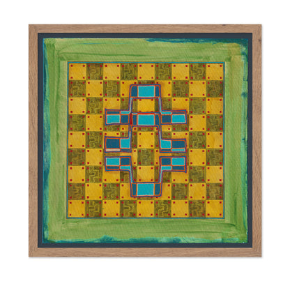 Geometric Cross Pattern