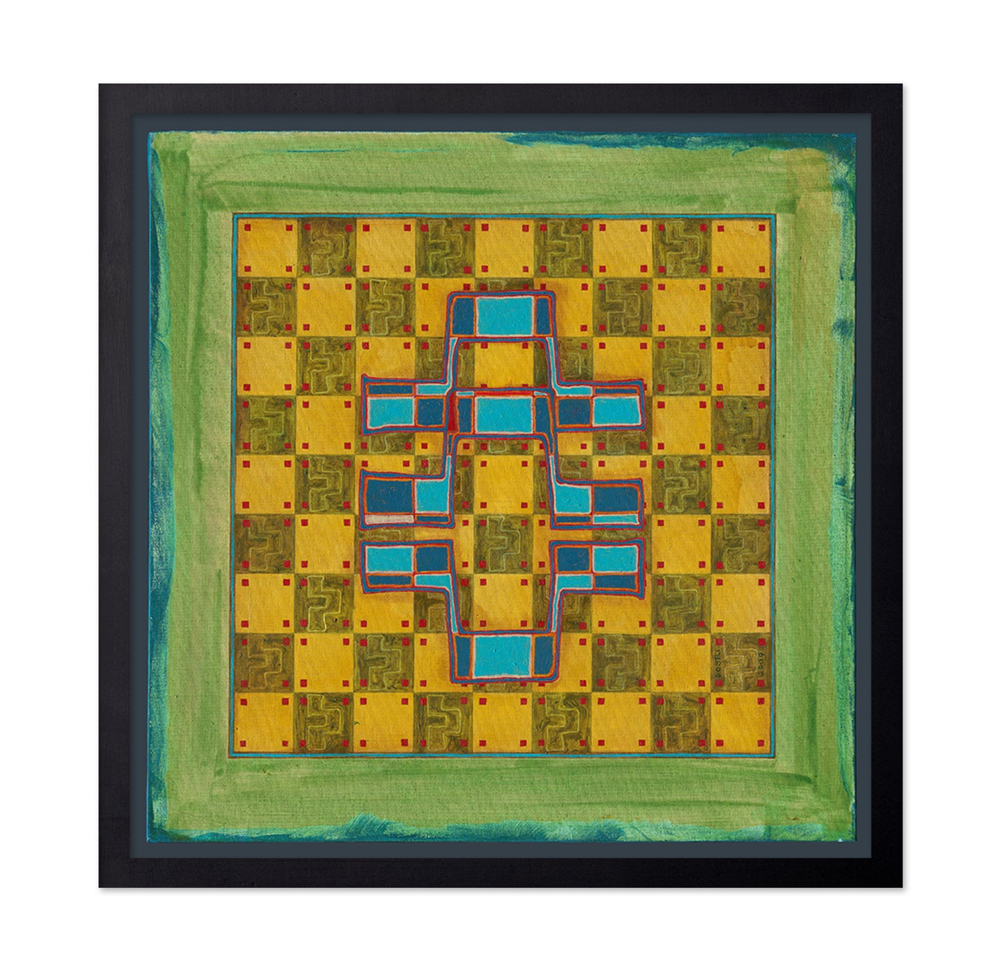 Geometric Cross Pattern