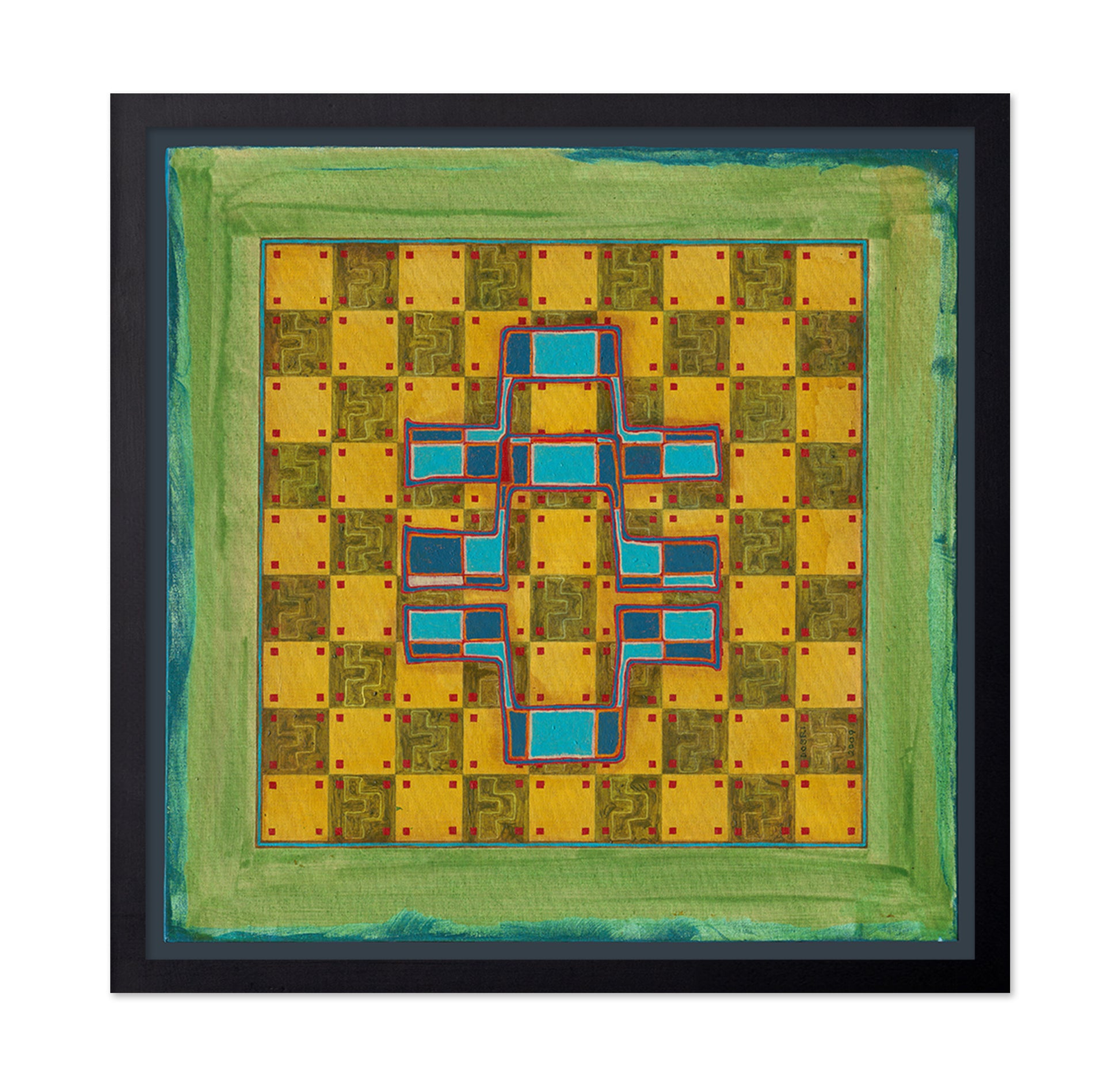 Geometric Cross Pattern