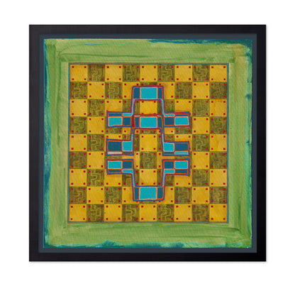 Geometric Cross Pattern