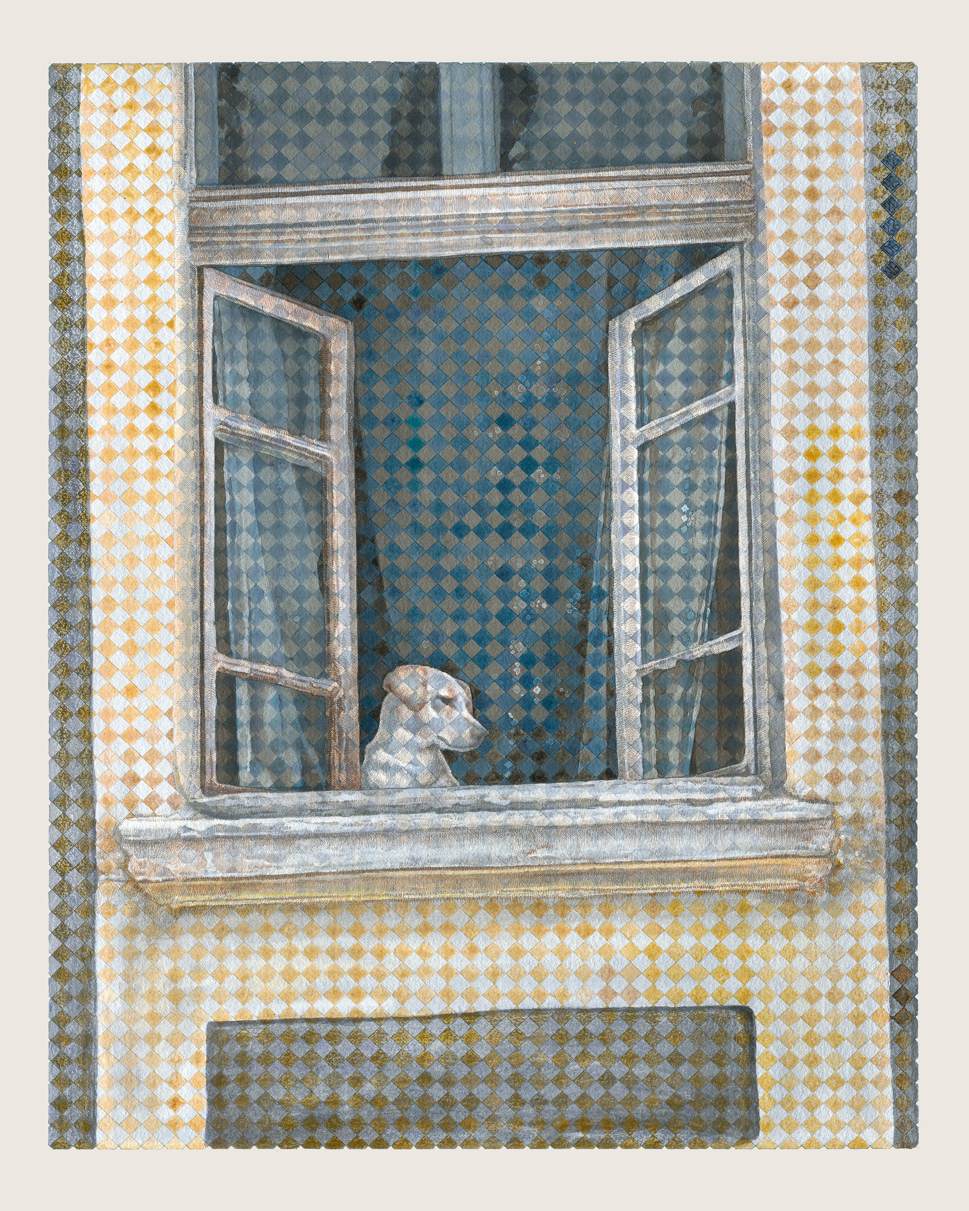 Dog Window View