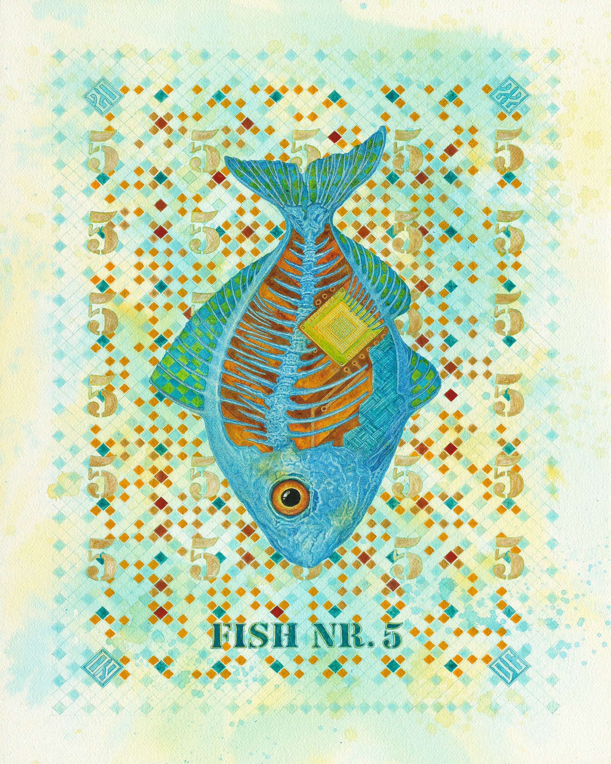 Blue Fish Anatomy