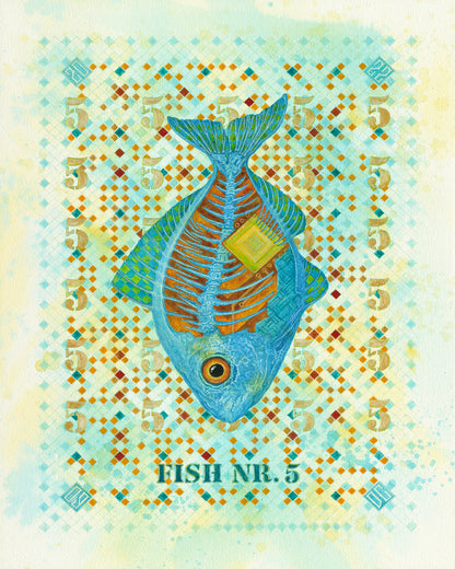 Blue Fish Anatomy