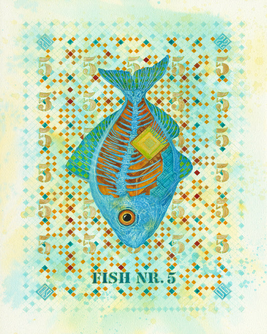 Blue Fish Anatomy