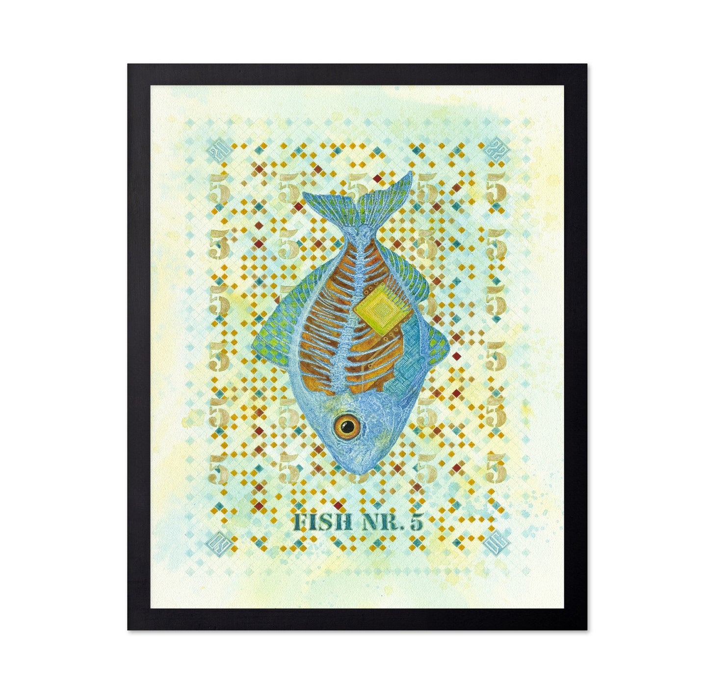 Blue Fish Anatomy