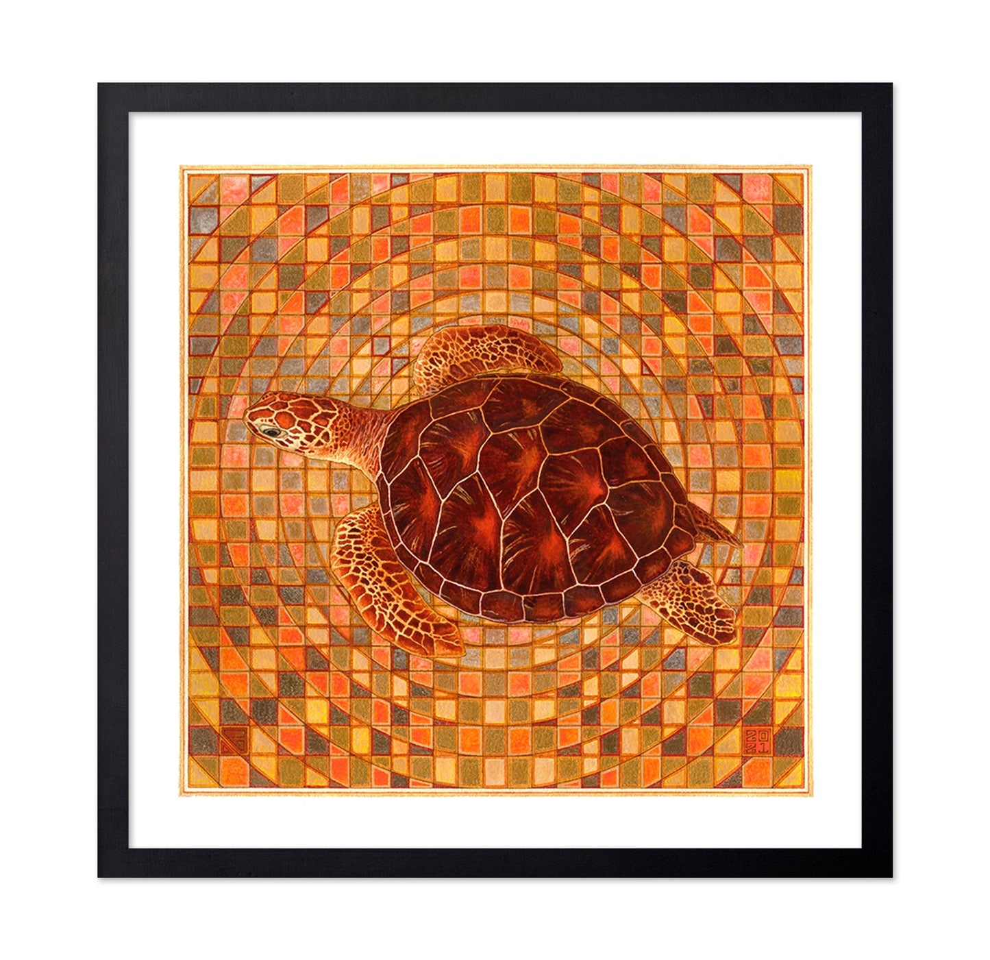 Mosaic Sea Turtle