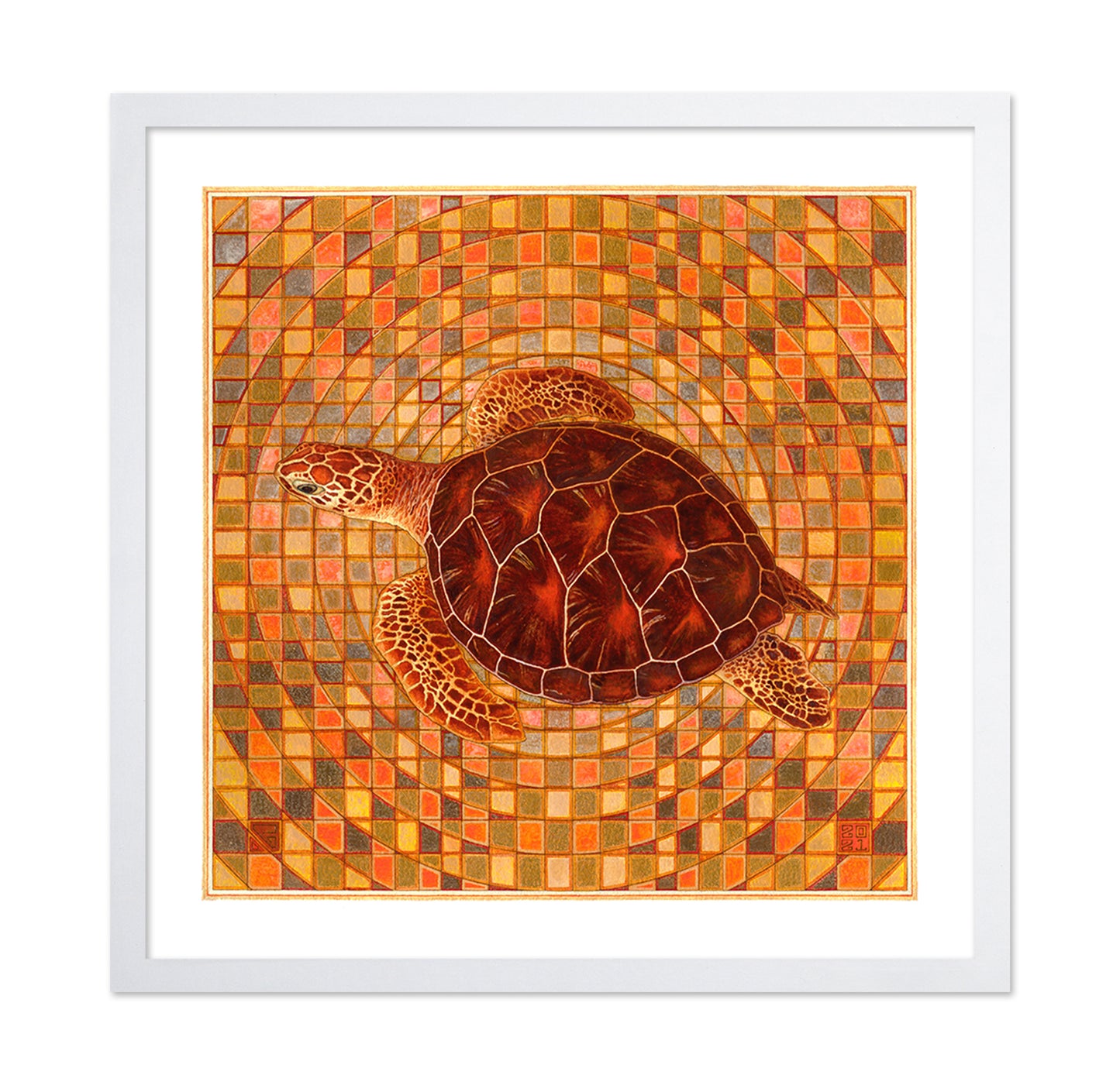 Mosaic Sea Turtle