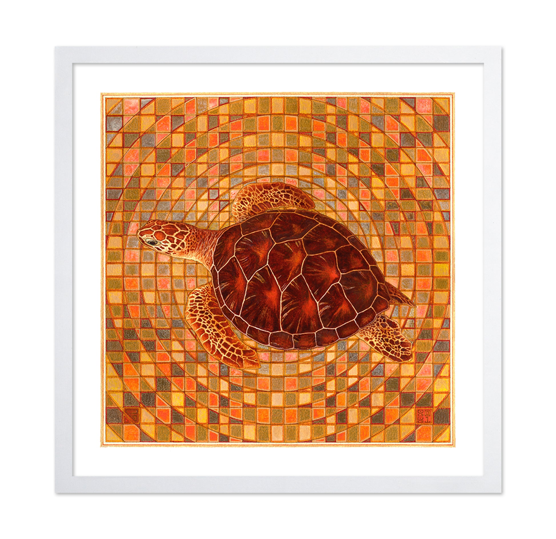 Mosaic Sea Turtle