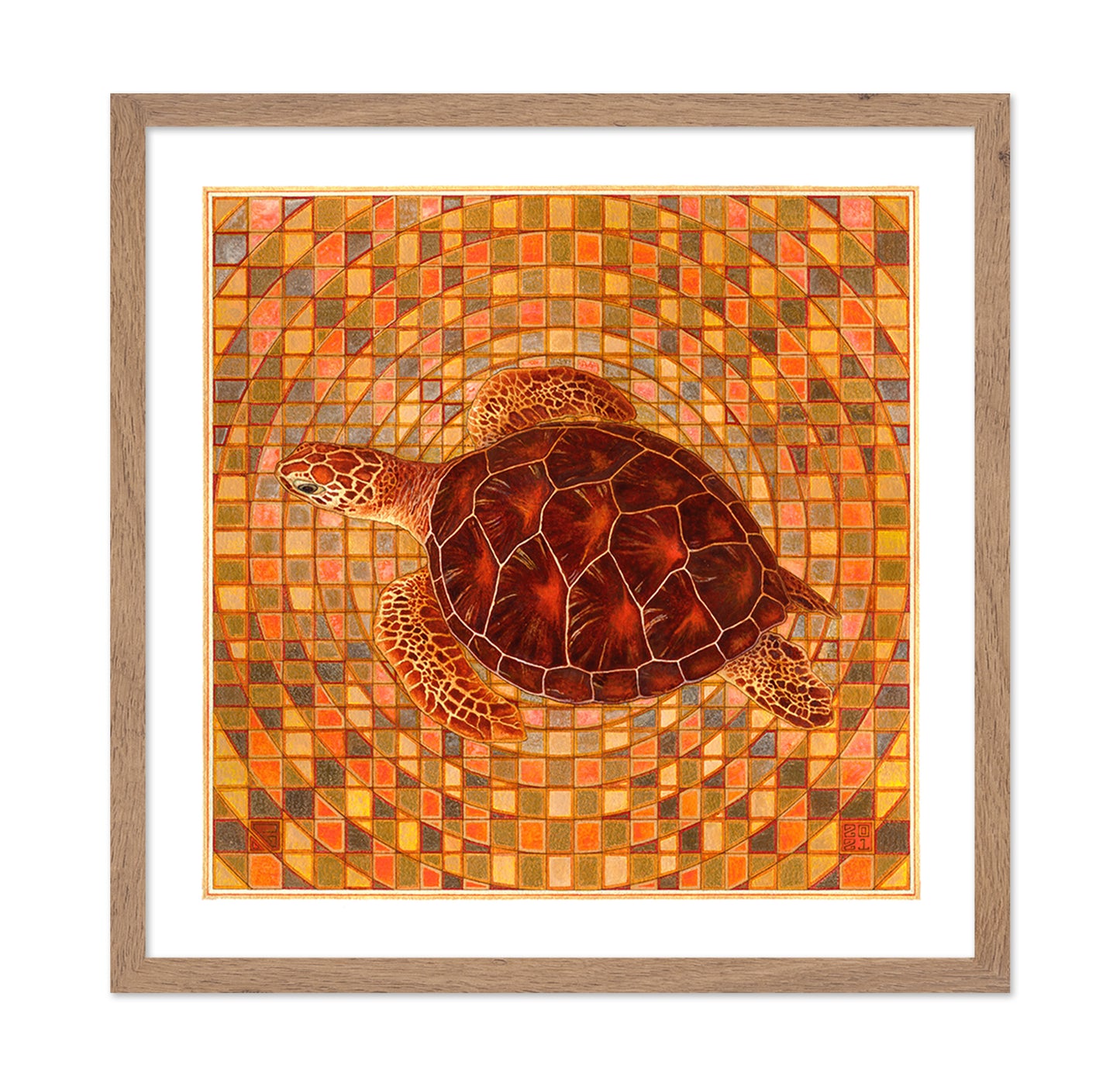 Mosaic Sea Turtle