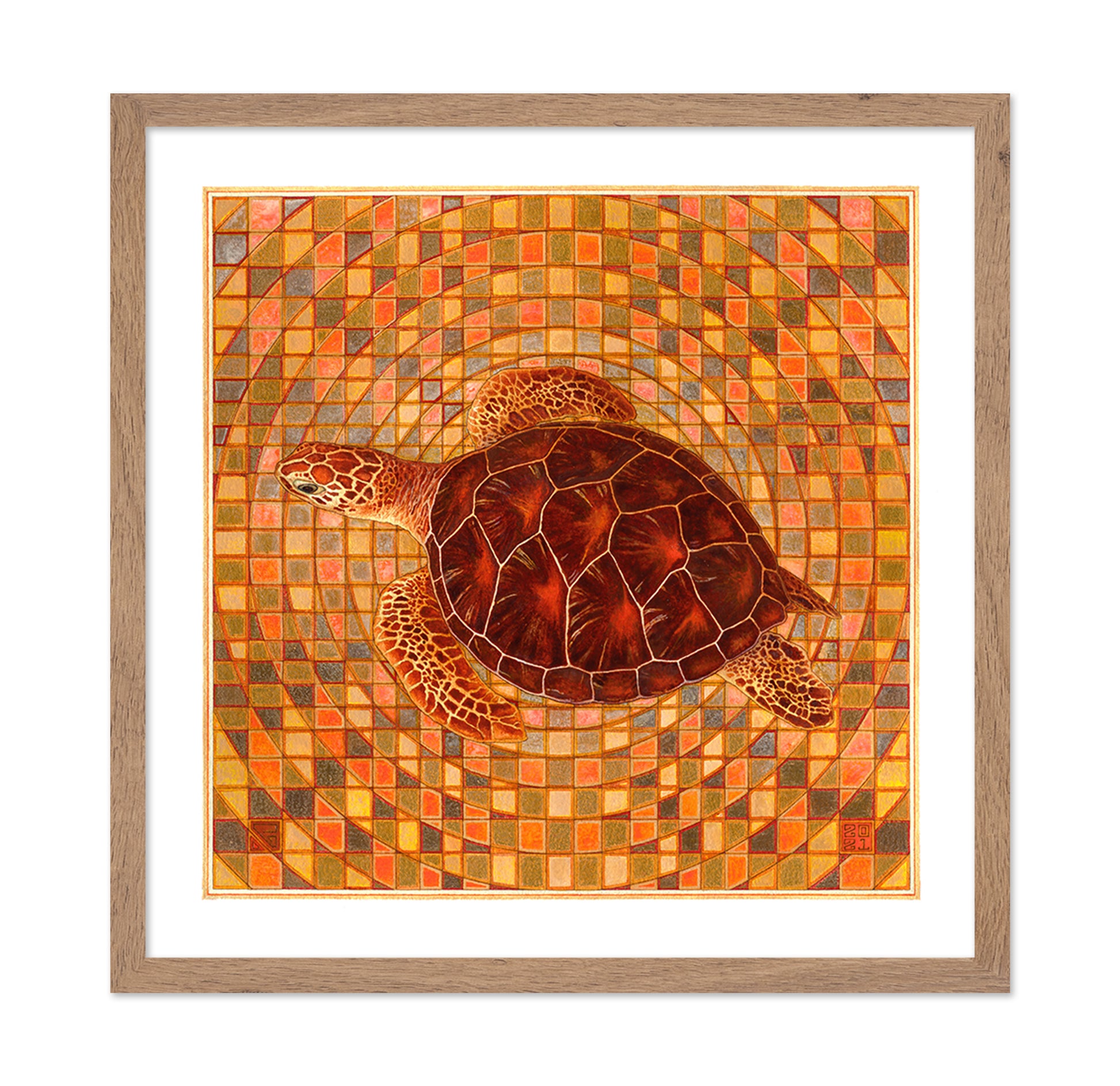Mosaic Sea Turtle